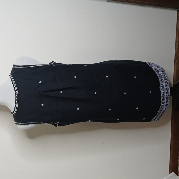 Madewell black boho midi dress side 6 - Picture 5 of 12